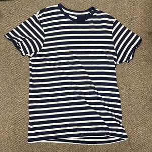 London blue/white striped T shirt